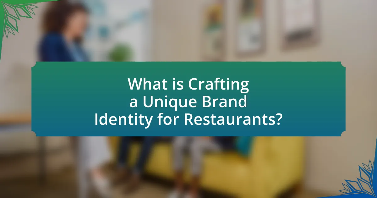 What is Crafting a Unique Brand Identity for Restaurants?